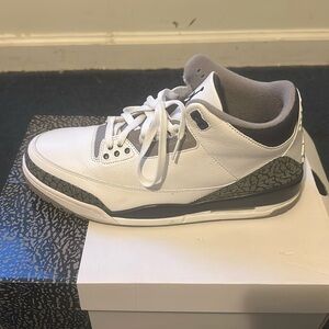 Jordan 3 White and Midnight Blue